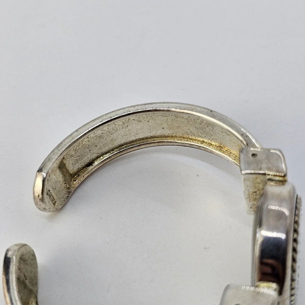 Women's Cuff Bracelet Watch 24MM Gray Dial Black Gray‎ Bracelet 5.5